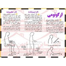 پوستر ایمنی ارگونومی کار نشسته و ایستاده